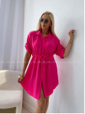 Košeľové šaty balerina fuchsia AB 124
