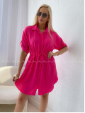 Košeľové šaty balerina fuchsia AB 124