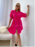 Košeľové šaty balerina fuchsia AB 124