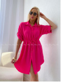 Košeľové šaty balerina fuchsia AB 124