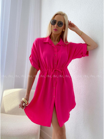 Košeľové šaty balerina fuchsia AB 124