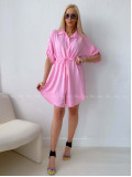 Košeľové šaty balerina baby pink AB 124