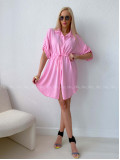 Košeľové šaty balerina baby pink AB 124