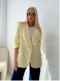 Oversize sako rosses butter yellow AB 120