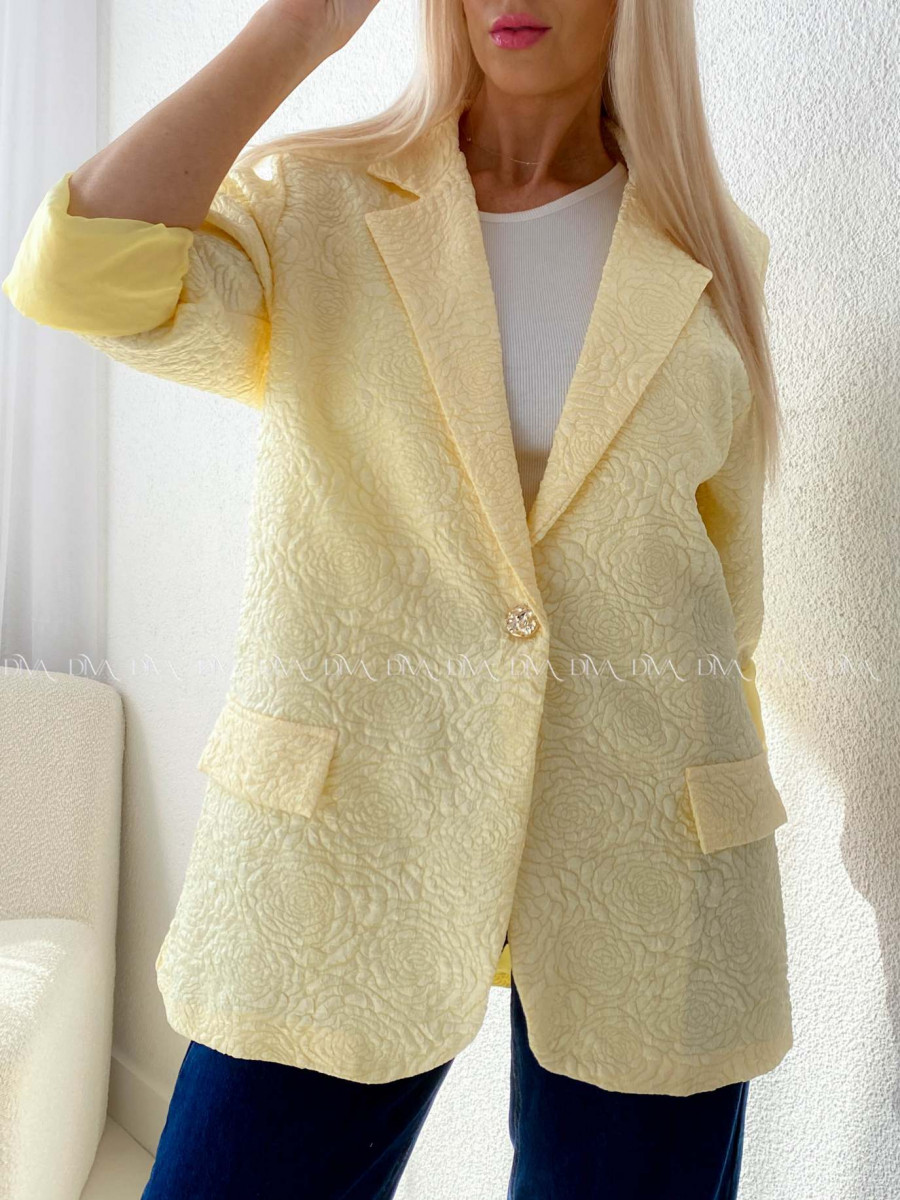 Oversize sako rosses butter yellow AB 120