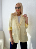 Oversize sako rosses butter yellow AB 120