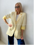 Oversize sako rosses butter yellow AB 120