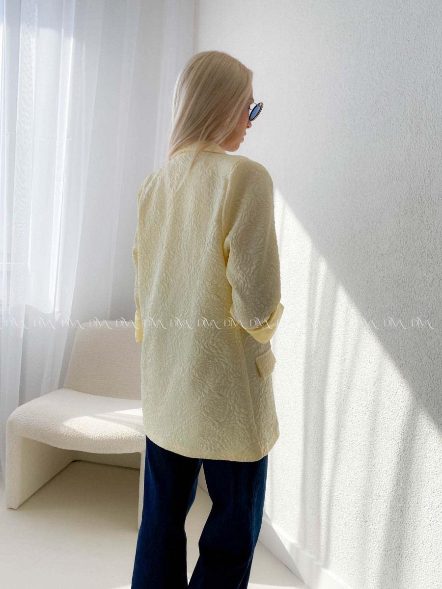 Oversize sako rosses butter yellow AB 120