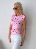 Top so sponou Dots baby pink AB 300