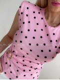 Top so sponou Dots baby pink AB 300
