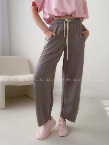 Hladké balónové tepláky zemité AB 10