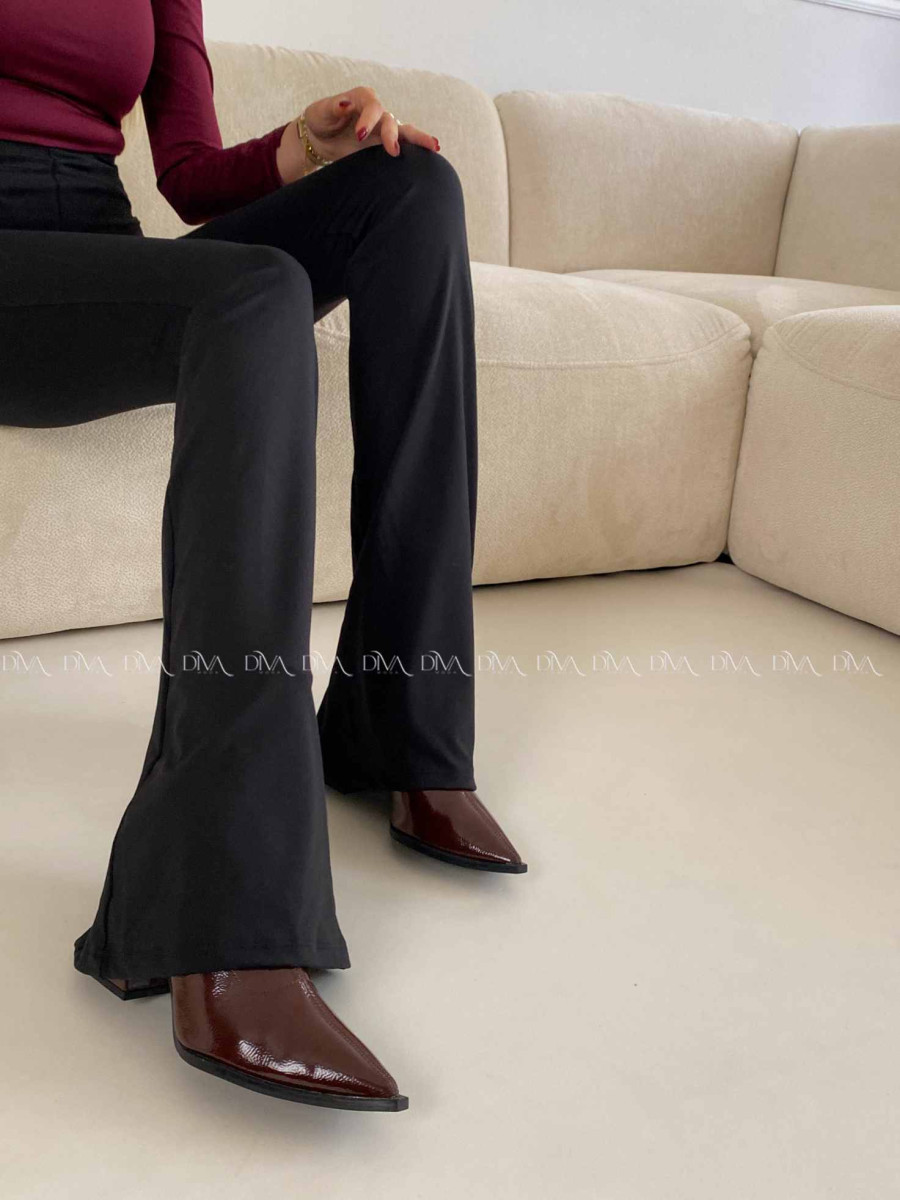 Zvonové push up legíny čierne A 86