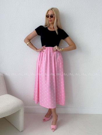 Bodkované šaty Doris R -Č AB 131