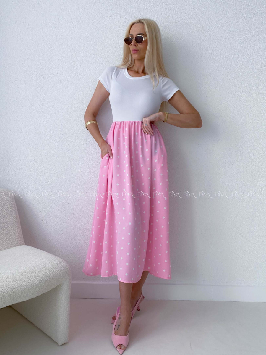 Bodkované šaty Doris AB 131