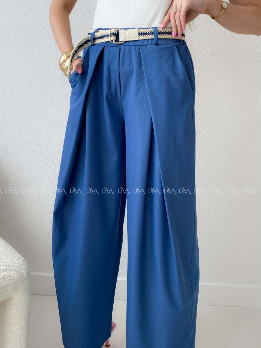 Ľahké nohavice atramentovo modré AB 211