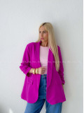 Sako s riasenými rukávmi magenta AB 169