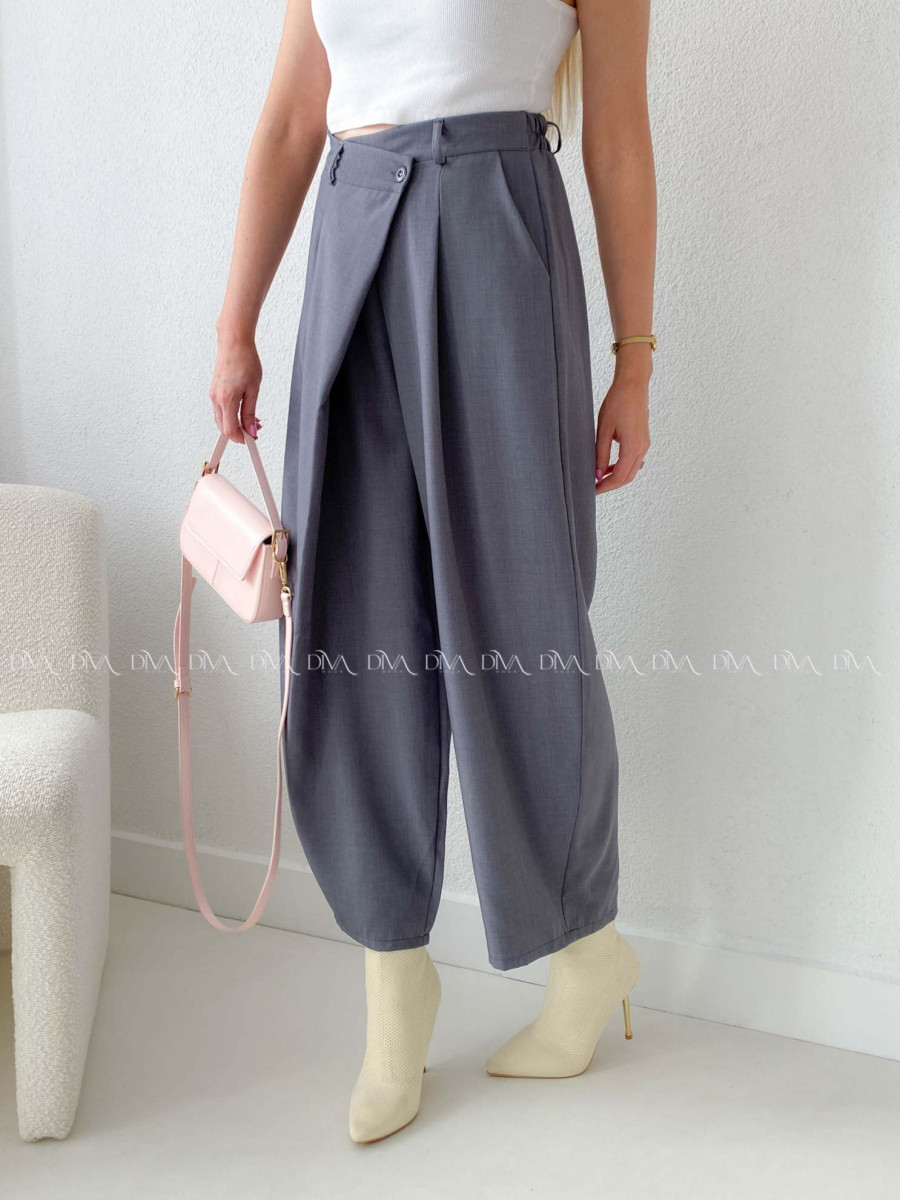 Zavinovacie barrel nohavice šedé AB 205