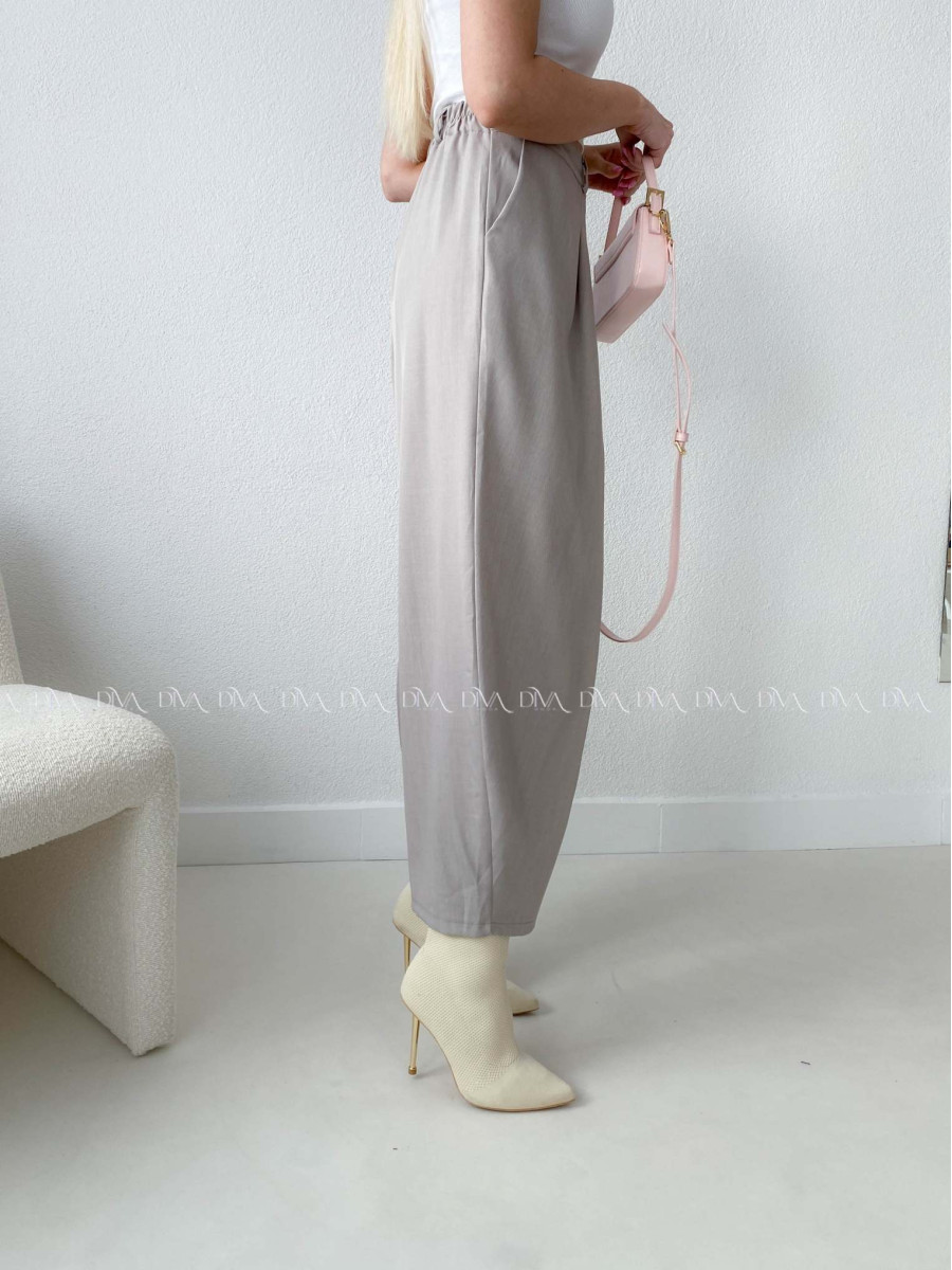 Zavinovacie barrel nohavice sivo-pieskové AB 205