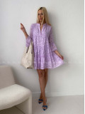 3D krátke šaty Lilac AB 175