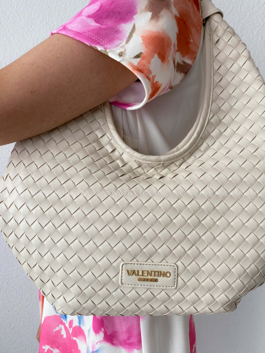 Kabelka prepletaná Valentino creations béžová