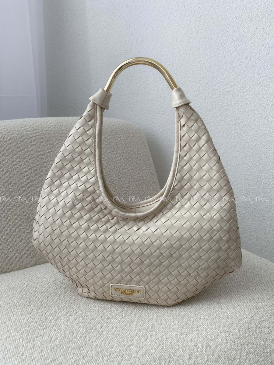 Kabelka prepletaná Valentino creations béžová
