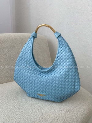 Kabelka prepletaná Valentino creations baby modrá