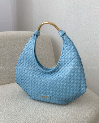 Kabelka prepletaná Valentino creations baby modrá