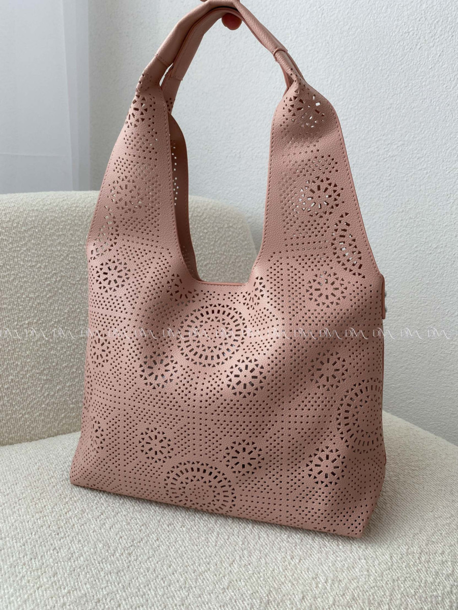 Dietovaná kabelka ružová