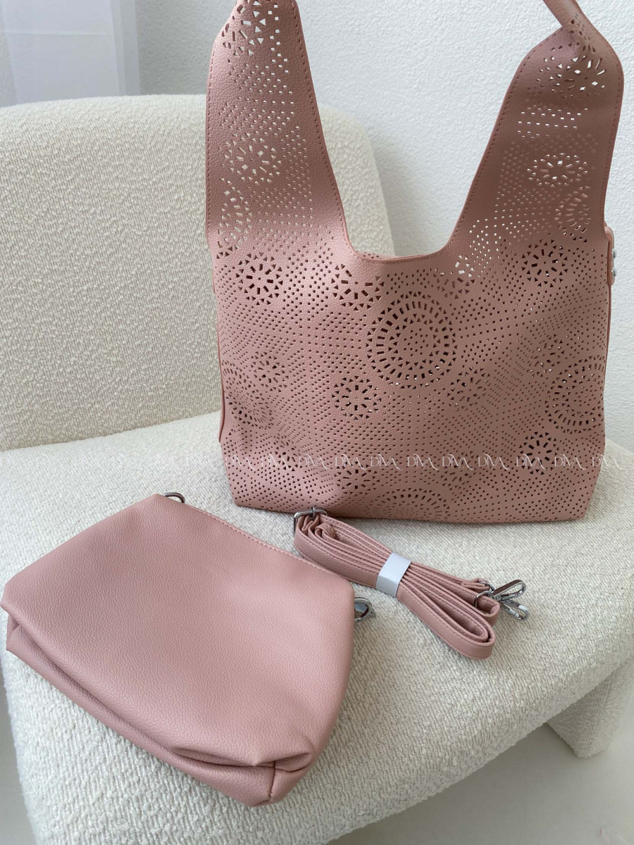 Dietovaná kabelka ružová