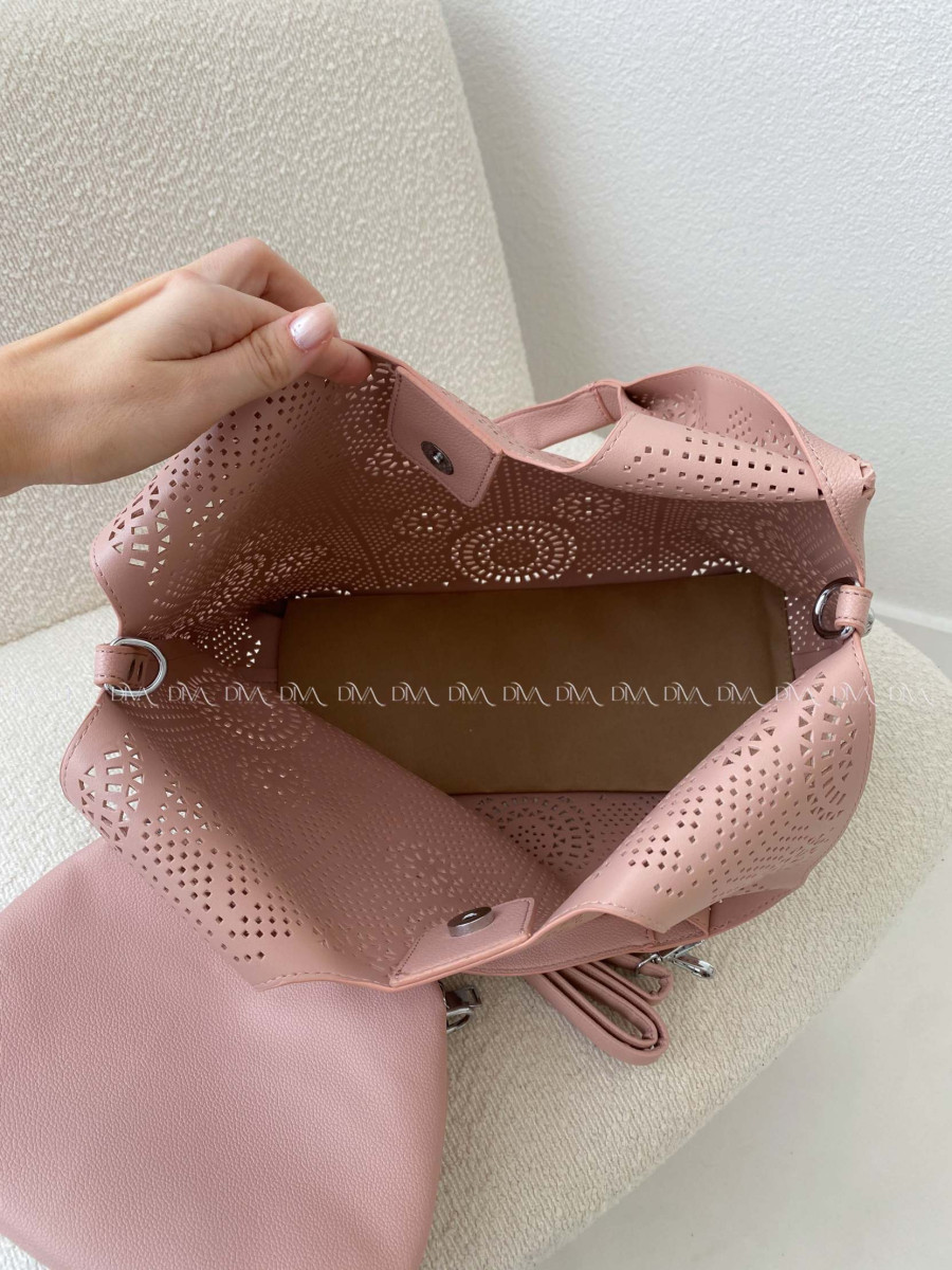 Dietovaná kabelka ružová