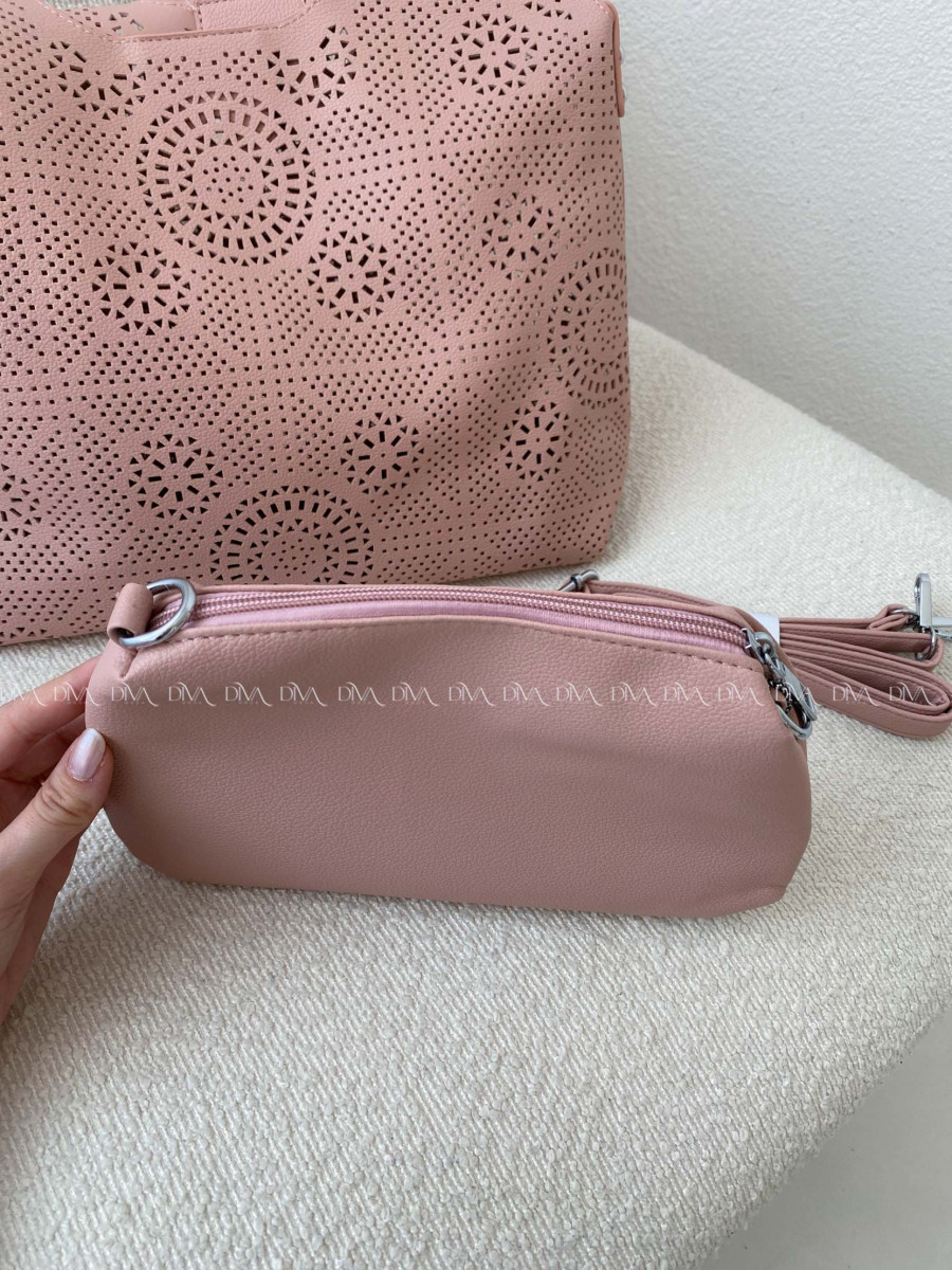 Dietovaná kabelka ružová