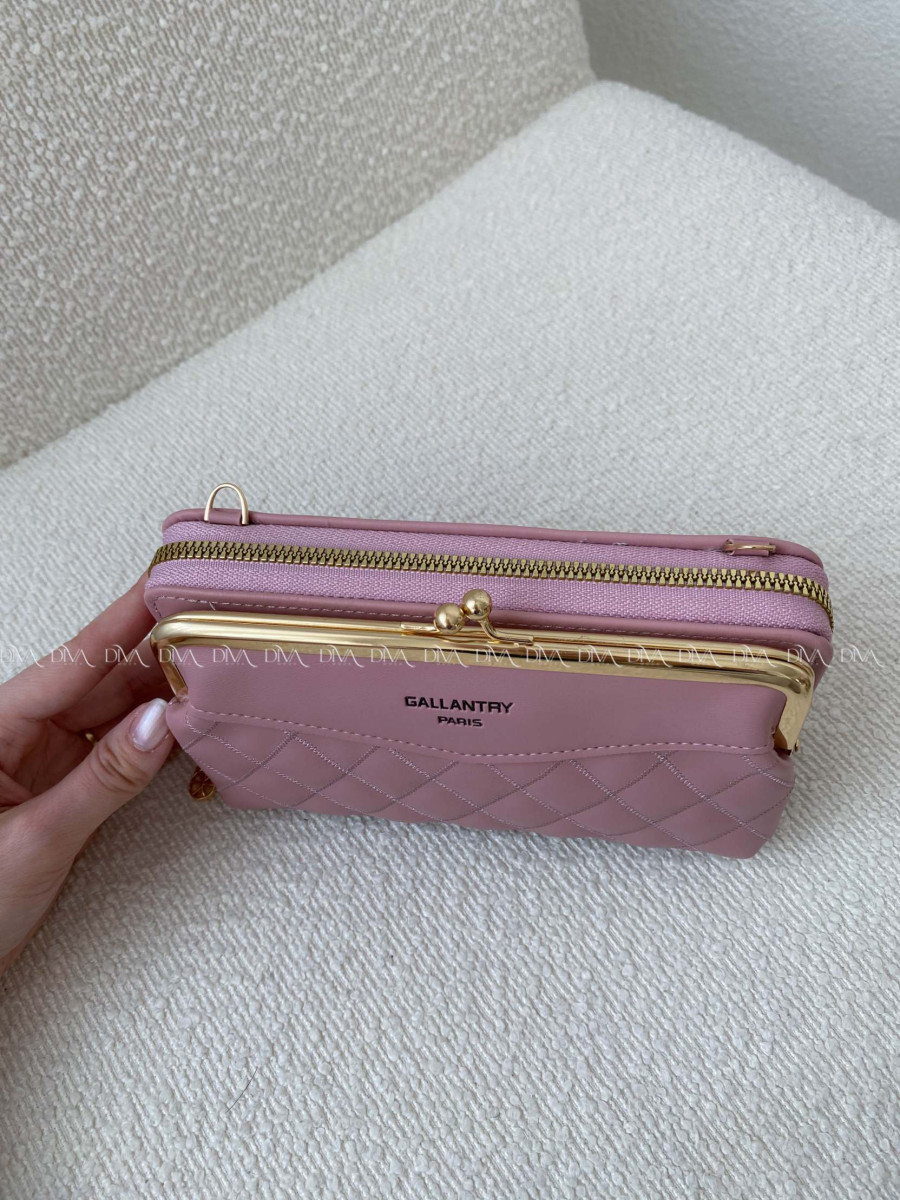 Crossbody kabelka Gallantry Paris ružová