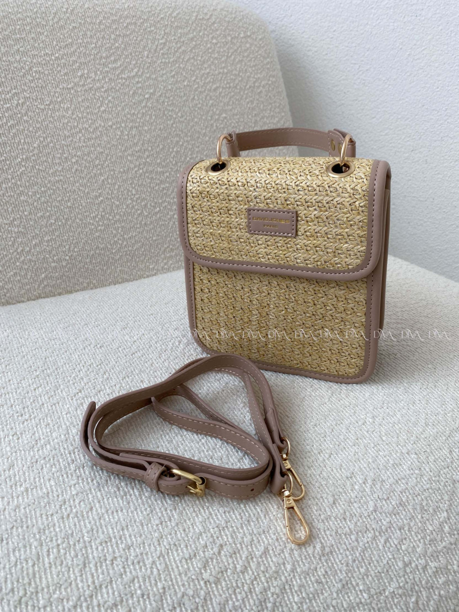 Crossbody kabelka David Jones taupe