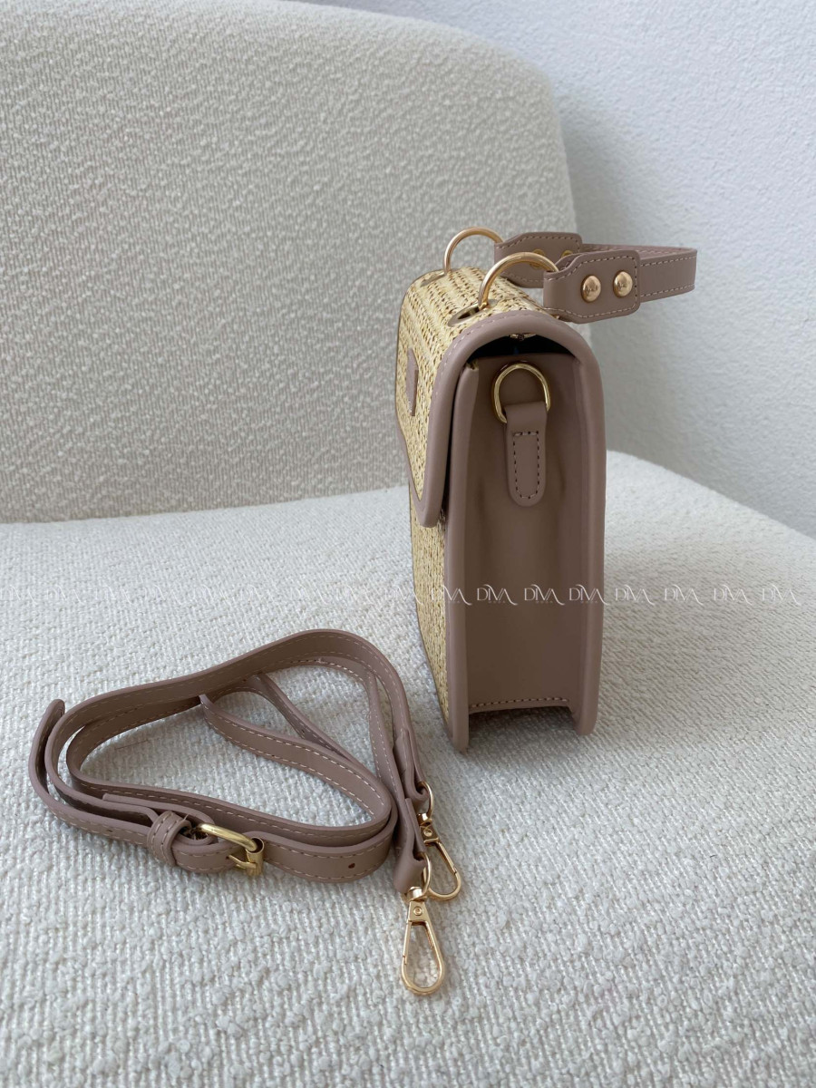 Crossbody kabelka David Jones taupe