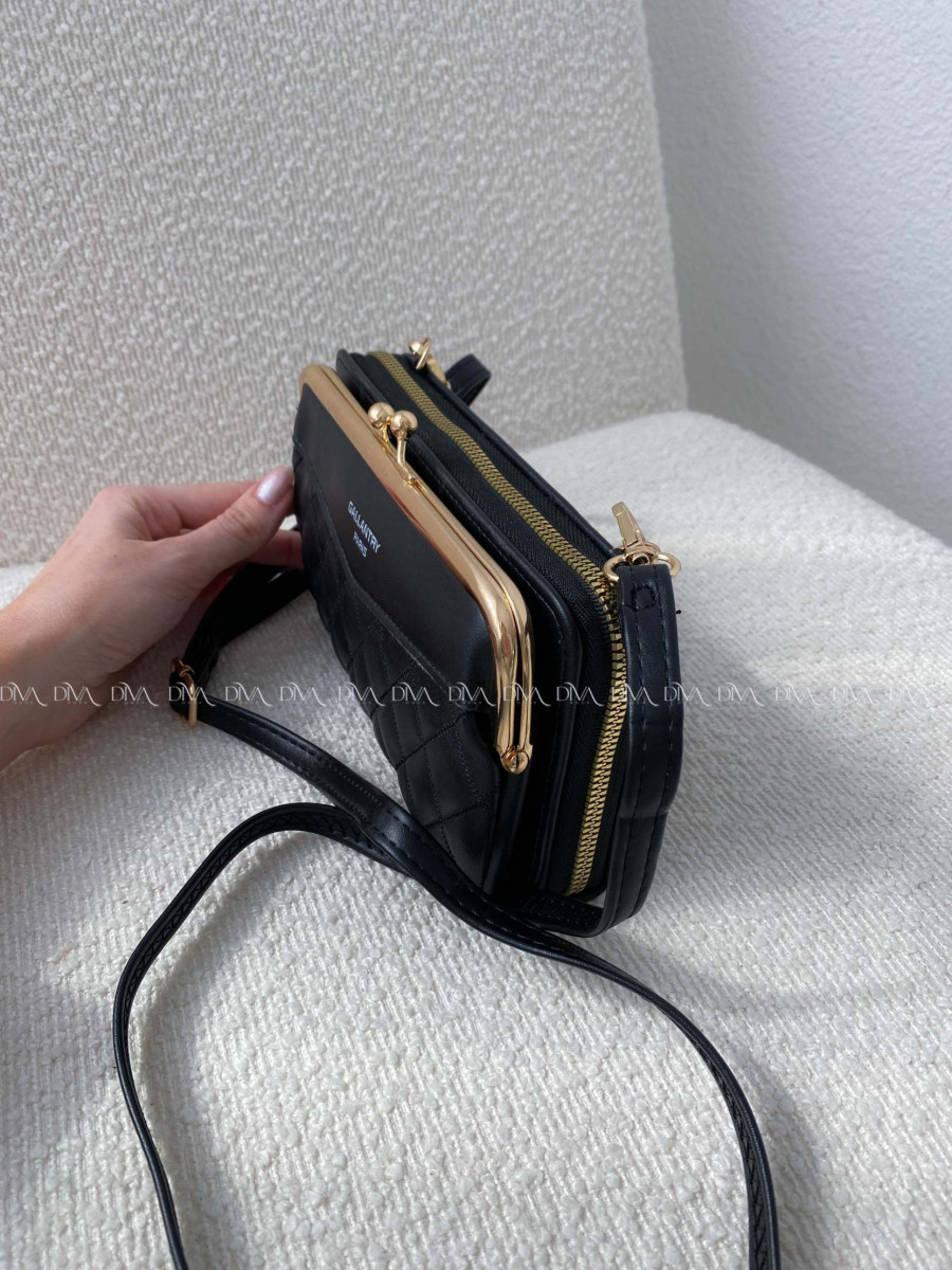 Crossbody kabelka Gallantry Paris čierna