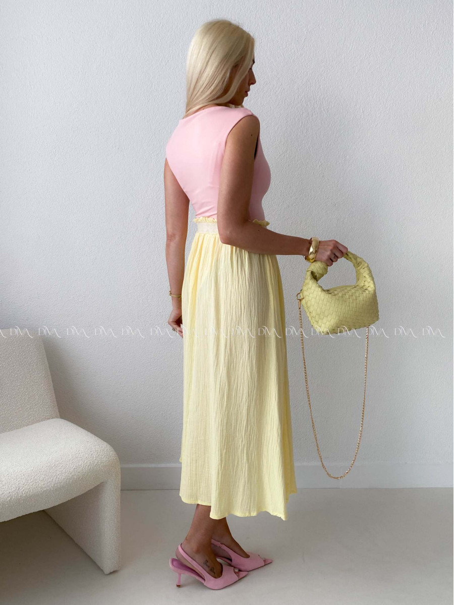 Lodičkové body bez rukávov pudrovo ružové AB 110