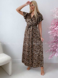 Ľahké Leopardie maxi šaty PP 181 Ľahké Leopardie maxi šaty PP 181