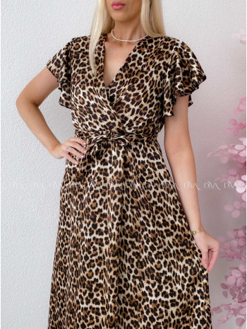 Ľahké Leopardie maxi šaty PP 181 Ľahké Leopardie maxi šaty PP 181