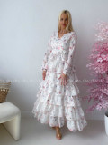 Dietované boho maxi šaty s kvetinkami ABB 42 Dietované boho maxi šaty s kvetinkami ABB 42