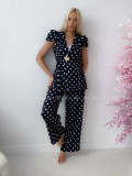 Elegantný komplet dottie s brošňou čierny AB 247 Elegantný komplet dottie s brošňou čierny AB 247