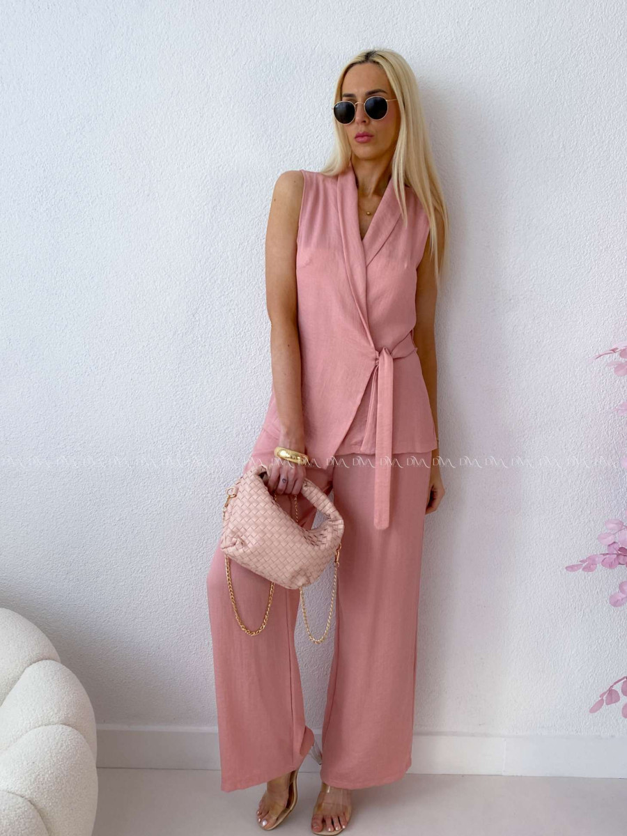 Zavinovací komplet vesta+ nohavice dusty rose AB 263 Zavinovací komplet vesta+ nohavice dusty rose AB 263