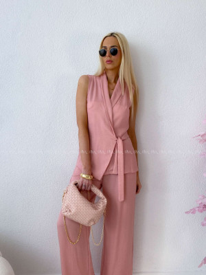 Zavinovací komplet vesta+ nohavice dusty rose AB 263