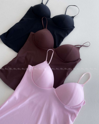 Push up korzetový top na ramienka baby pink AB 267