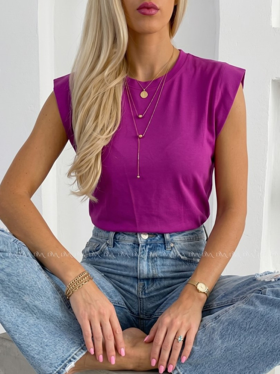 Basic tričko magenta AB 279