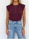 Basic tričko burgundy AB 279