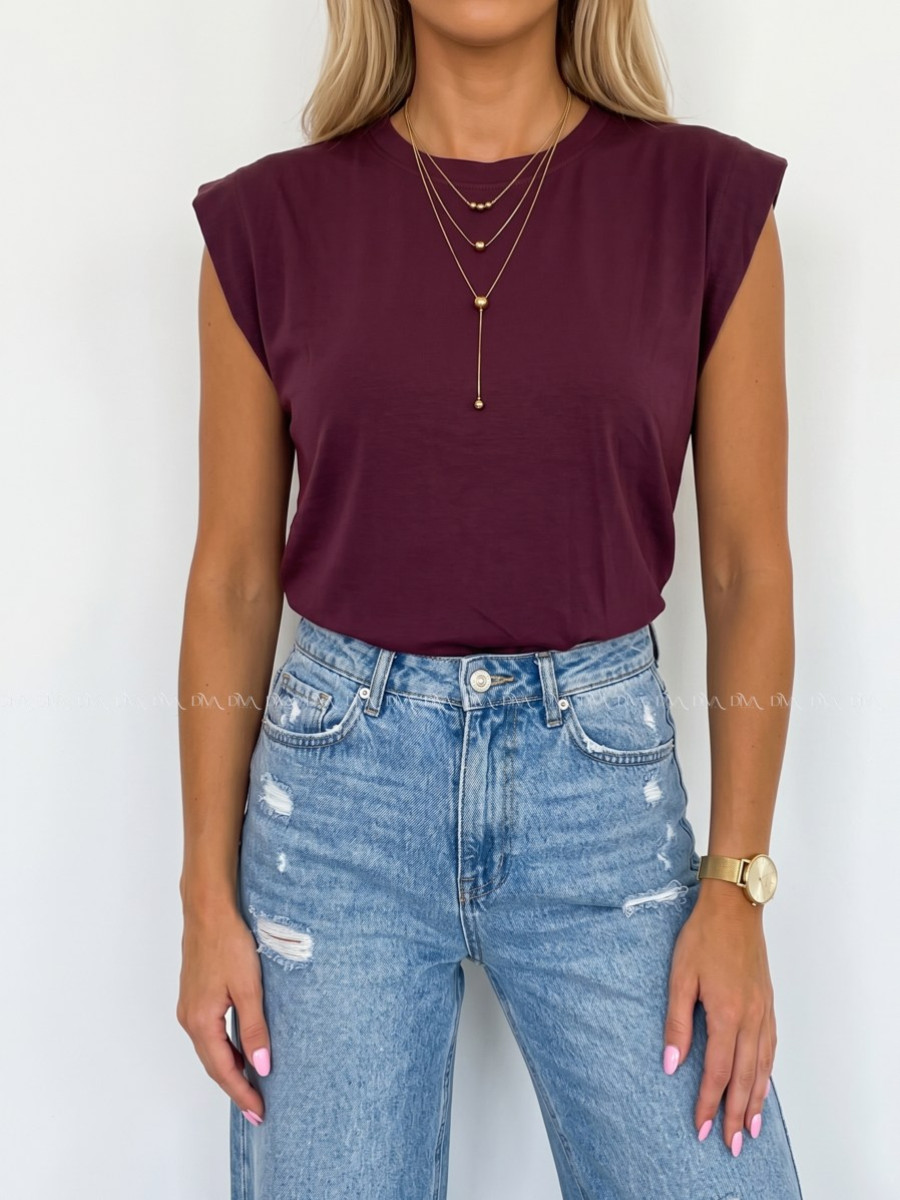 Basic tričko burgundy AB 279