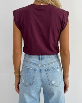 Basic tričko burgundy AB 279