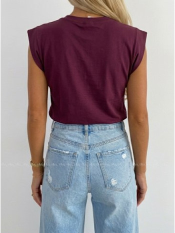 Basic tričko burgundy AB 279