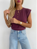 Basic tričko burgundy AB 279