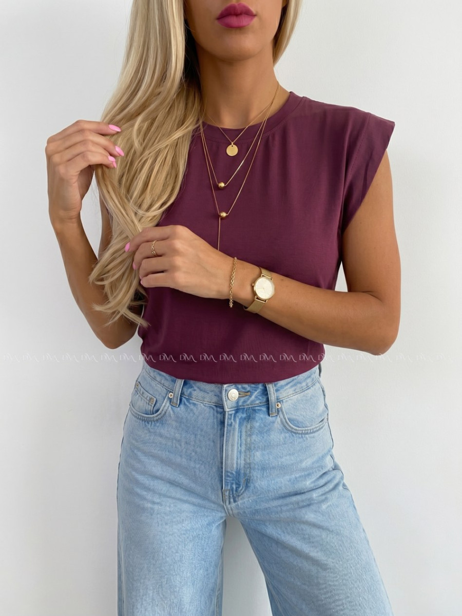 Basic tričko burgundy AB 279
